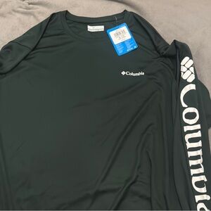 Columbia Forest Green Performance Shirt Long Sleeve BRAND NEW